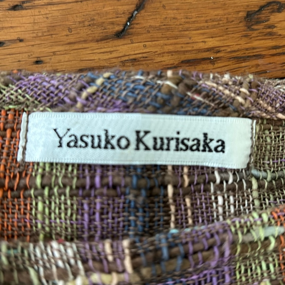 Yasuko Kurisaka handwoven over top multi colored